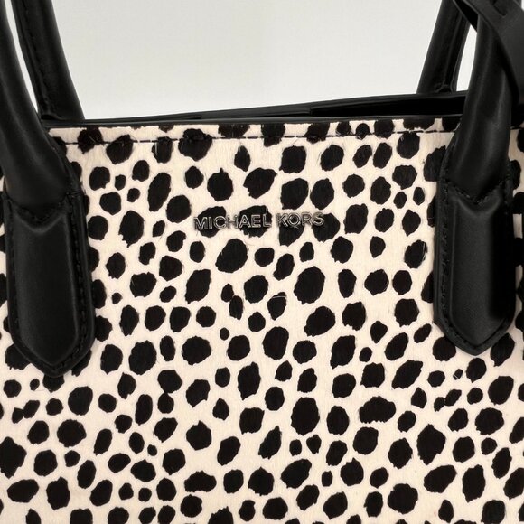 Michael Kors Scarlett Cheetah Calf Hair Satchel Bag Medium Animal Print - Picture 5 of 16